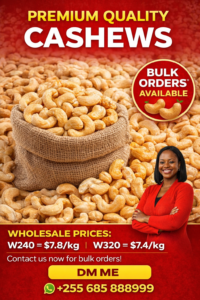 TANZANIA’S FINEST PREMIUM CASHEW NUTS